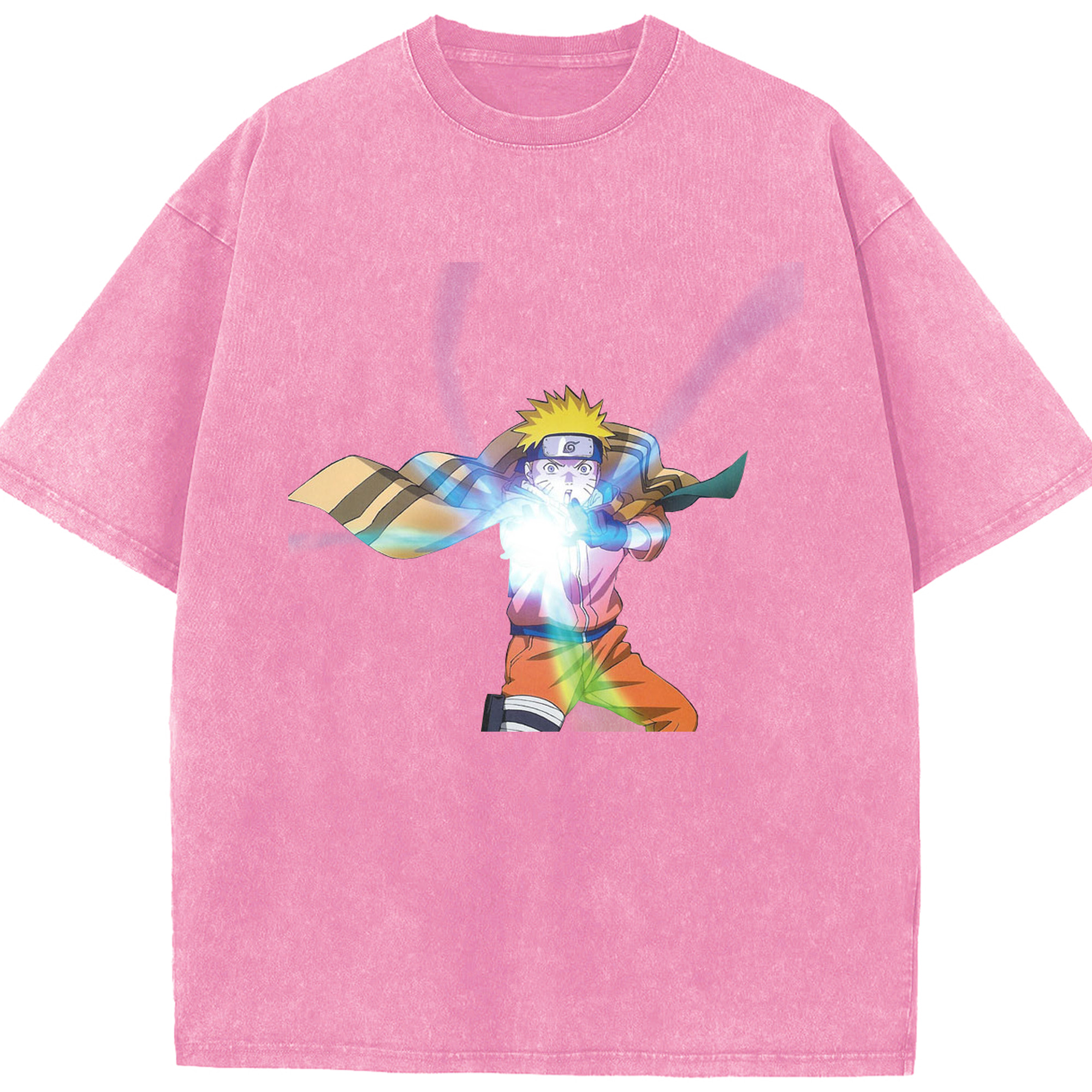（画像用） NARUTO -ナルト- うずまき ナルト Uzumaki Naruto 綿100% ヴィンテージ風 半袖Tシャツ（フロントプリント）